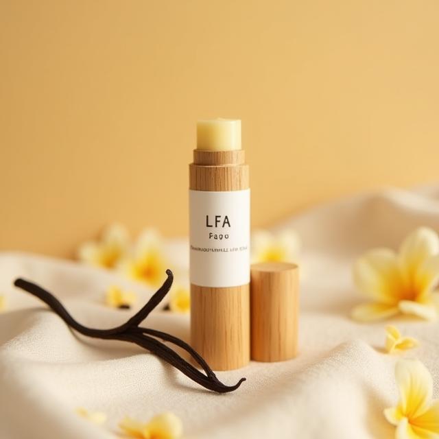 Vanilla Lip Balm in bamboo tube